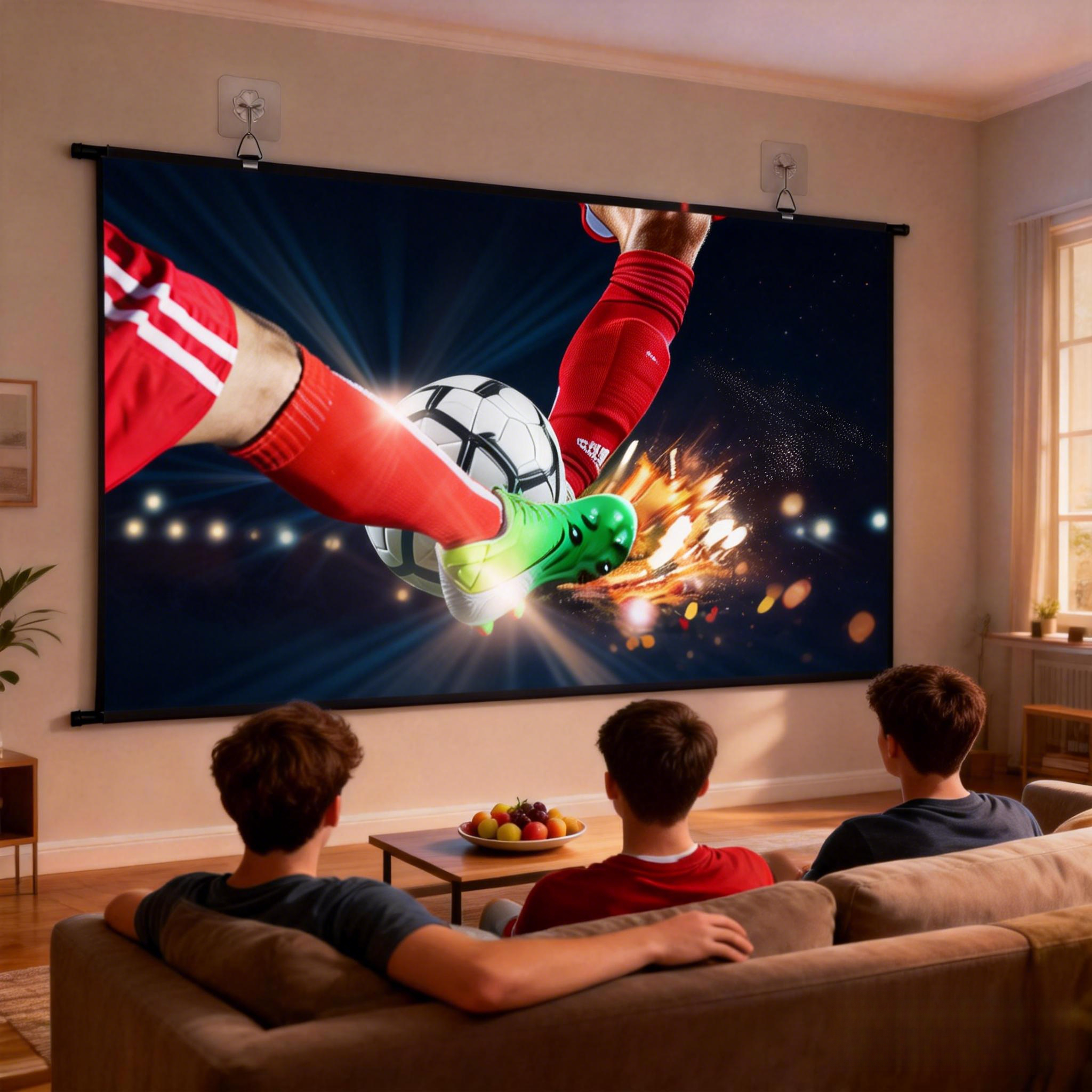 Home Cinema Rack - XIAOHUI Wall Mounted Projector Screen Shredded