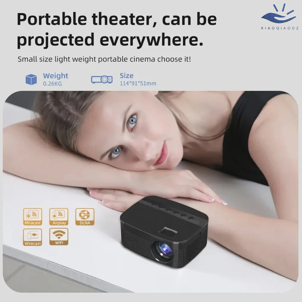 Home Cinema Rack - Mini Portable Projector Home Theater Smart