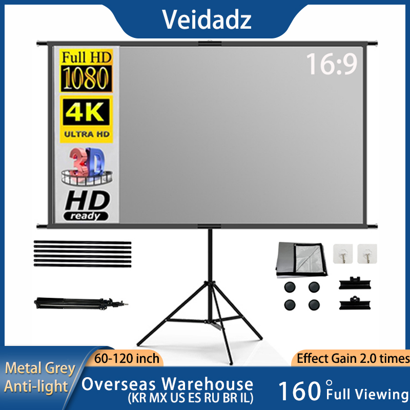 VEIDADZ Projector Screen With  - Home Cinema Rack avaliação e preço