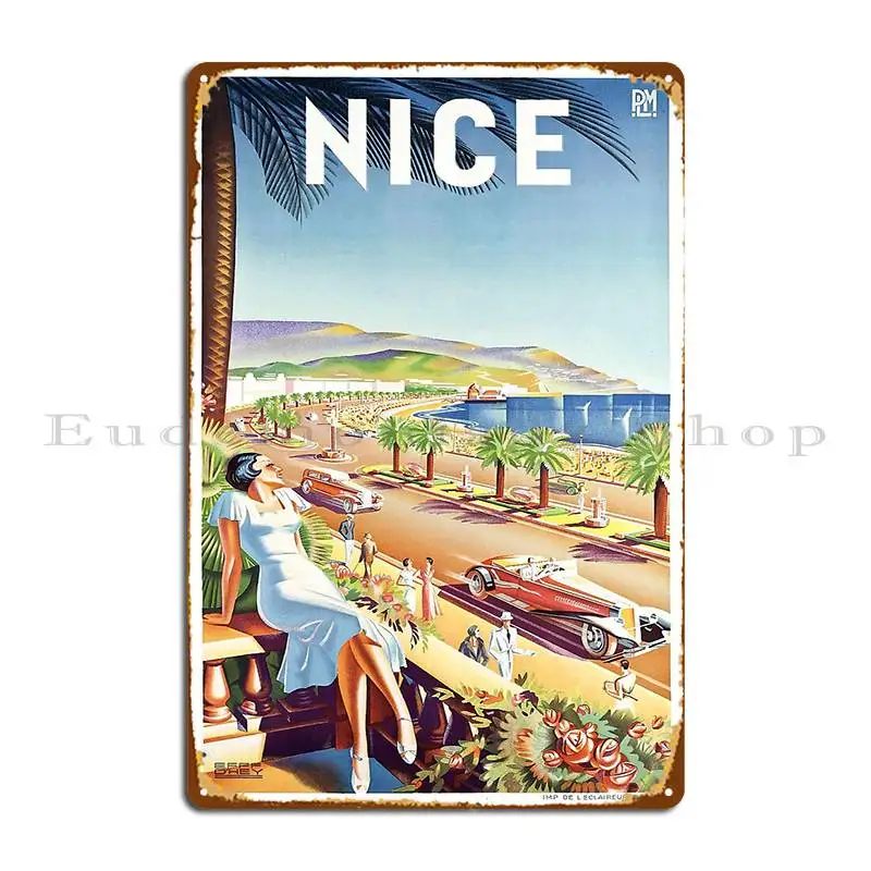 1935 Nice France Travel Poster - Home Cinema France avaliação e preço