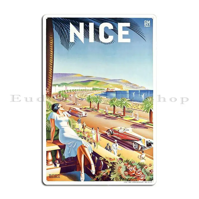 1935 Nice France Travel Poster - Home Cinema France avaliação e preço