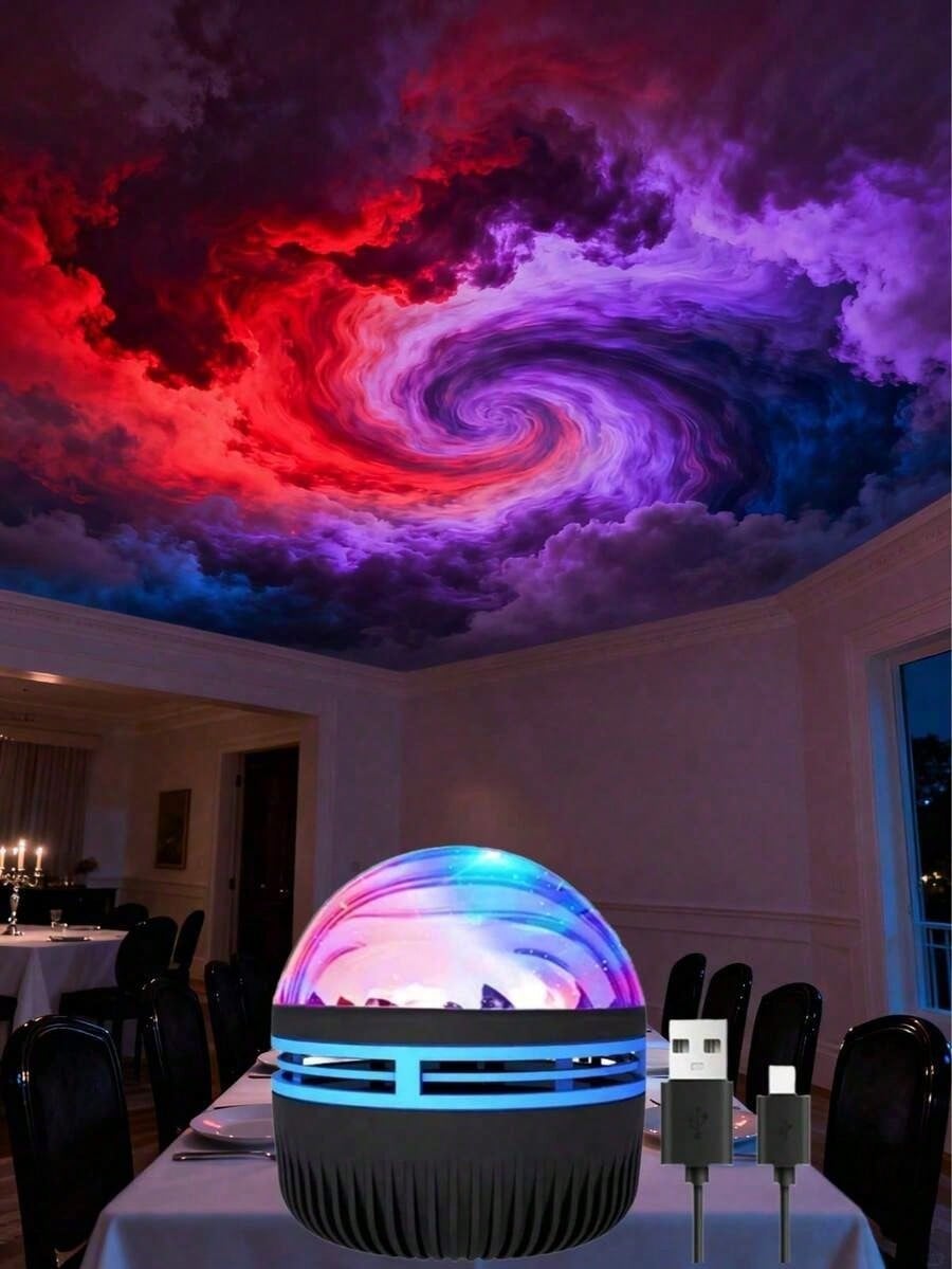 1pc LED Northern Lights Aurora - Home Cinema Galaxy avaliação e preço