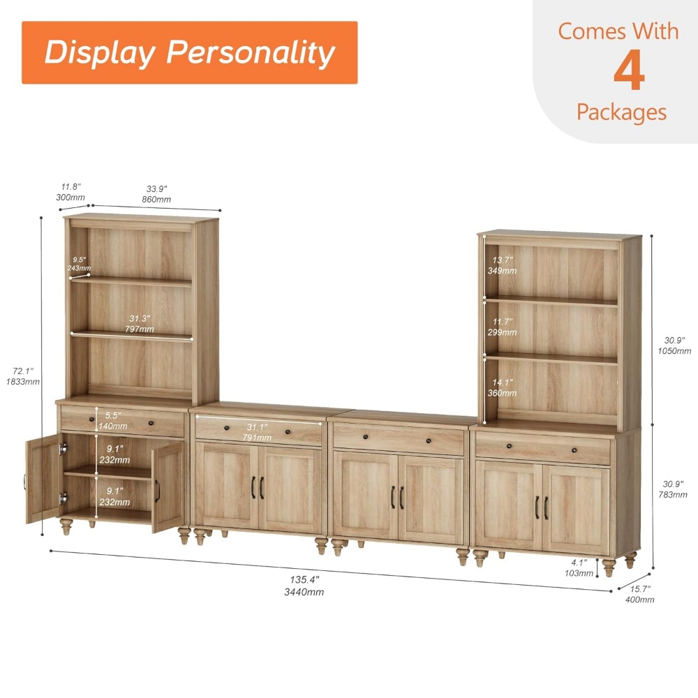 Entertainment Center TV Stand  - Home Cinema Rack avaliação e preço
