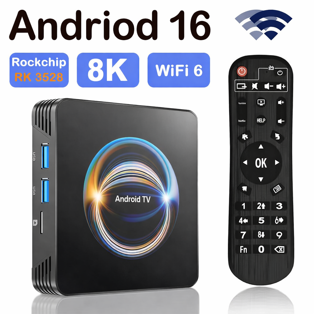 Android 16.0 TV Box 4K HD Stre - Home Cinema Rack avaliação e preço