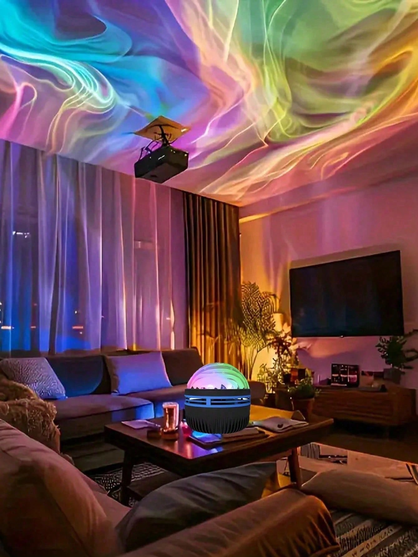 1pc LED Northern Lights Aurora - Home Cinema Galaxy avaliação e preço