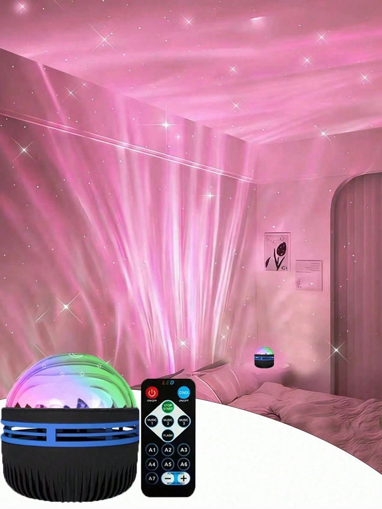 1pc LED Northern Lights Aurora - Home Cinema Galaxy avaliação e preço