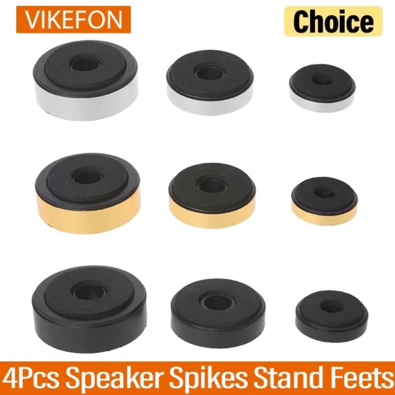 VIKEFON 4Pcs Speaker Spikes St - Home Cinema Rack avaliação e preço
