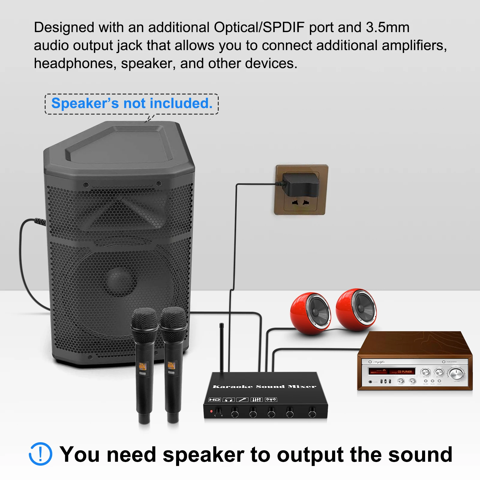 HDMI Karaoke Player Mixer Home - Home Cinema Beamer avaliação e preço