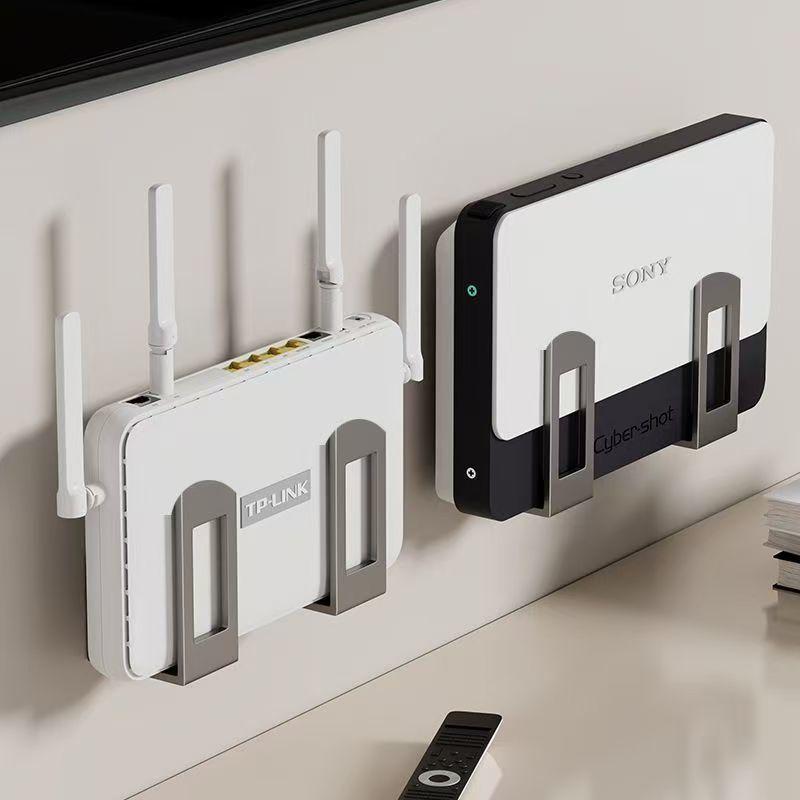 2Pcs Wall-Mounted Router Stora - Home Cinema Rack avaliação e preço