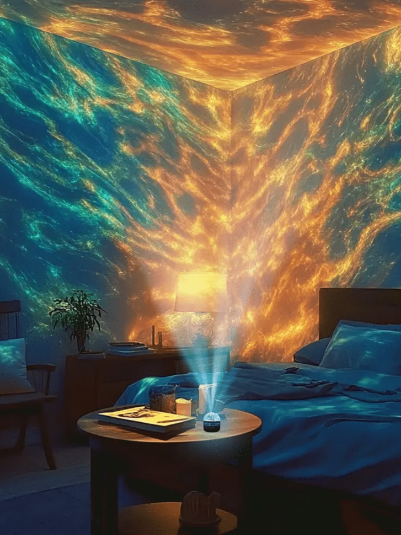 1pc LED Northern Lights Aurora - Home Cinema Galaxy avaliação e preço
