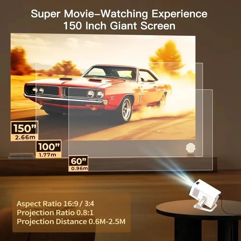 Mini Projector with Wifi6 and  - Home Cinema Rack avaliação e preço