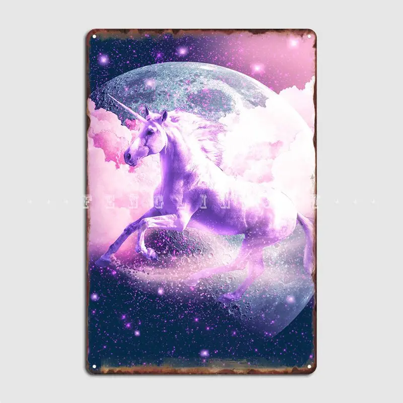 Space Galaxy Unicorn Metal Pla - Home Cinema Galaxy avaliação e preço
