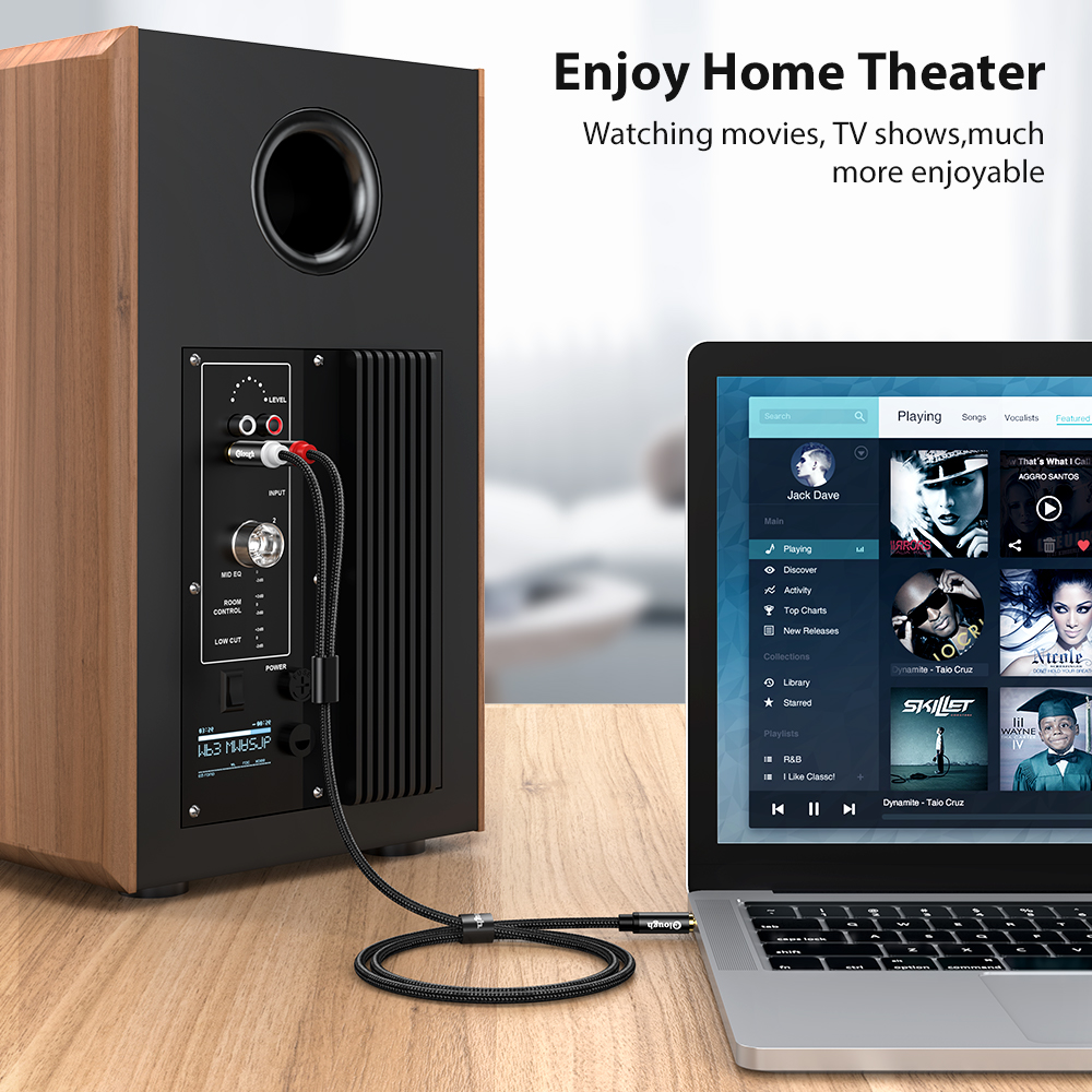 Elough RCA Cable AUX RCA Speak - Genius Home Cinema avaliação e preço