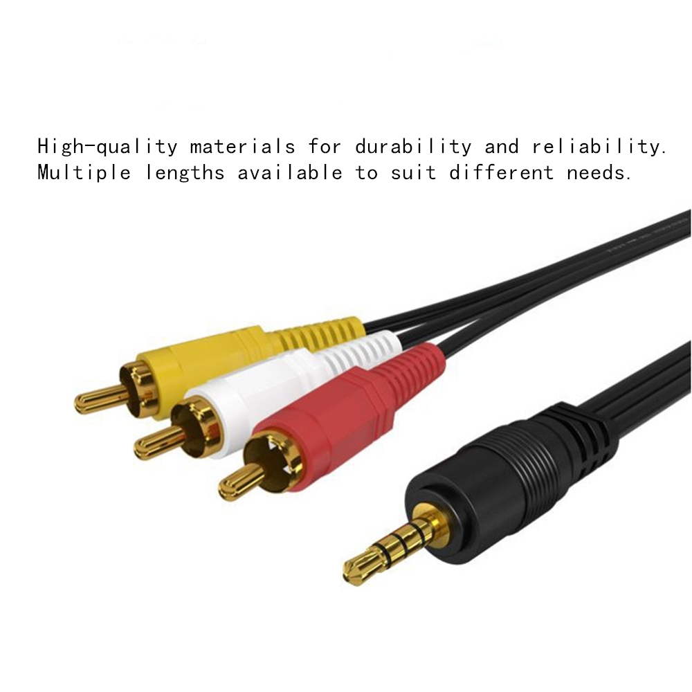 3.5mm to 3 RCA Audio Video Cab - Genius Home Cinema avaliação e preço