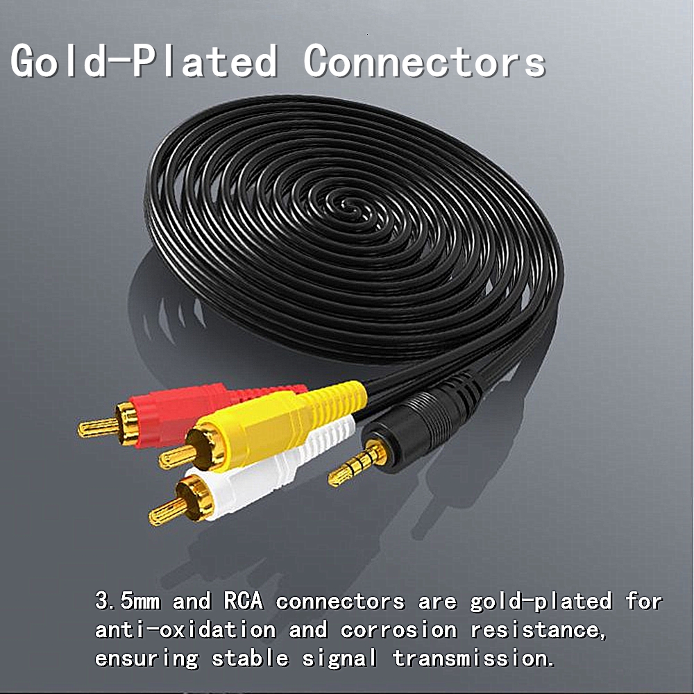 3.5mm to 3 RCA Audio Video Cab - Genius Home Cinema avaliação e preço