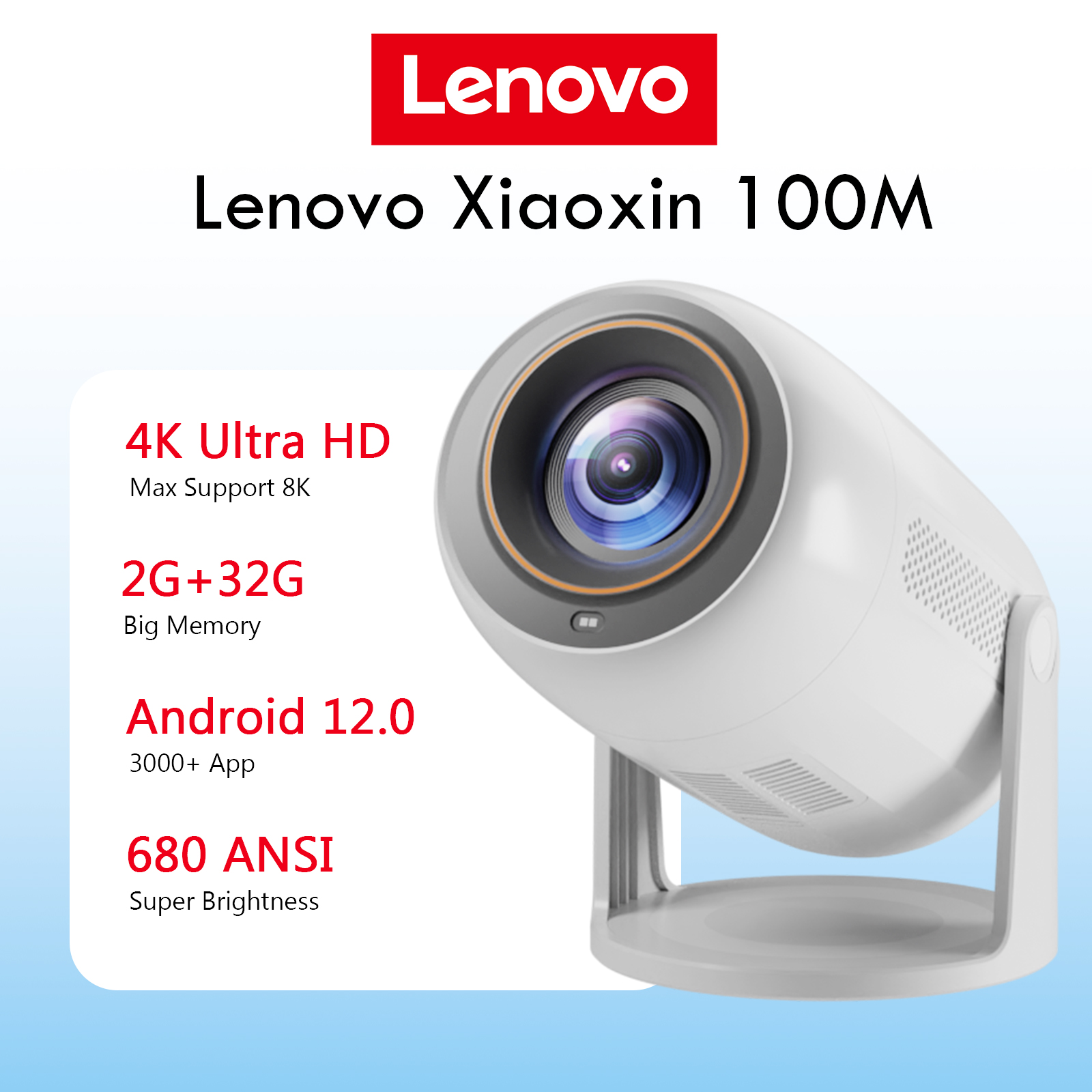 Lenovo Portable 4K Projector 1 - Home Cinema Rack avaliação e preço