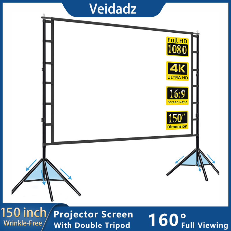 VEIDADZ Projector Screen With  - Home Cinema Rack avaliação e preço