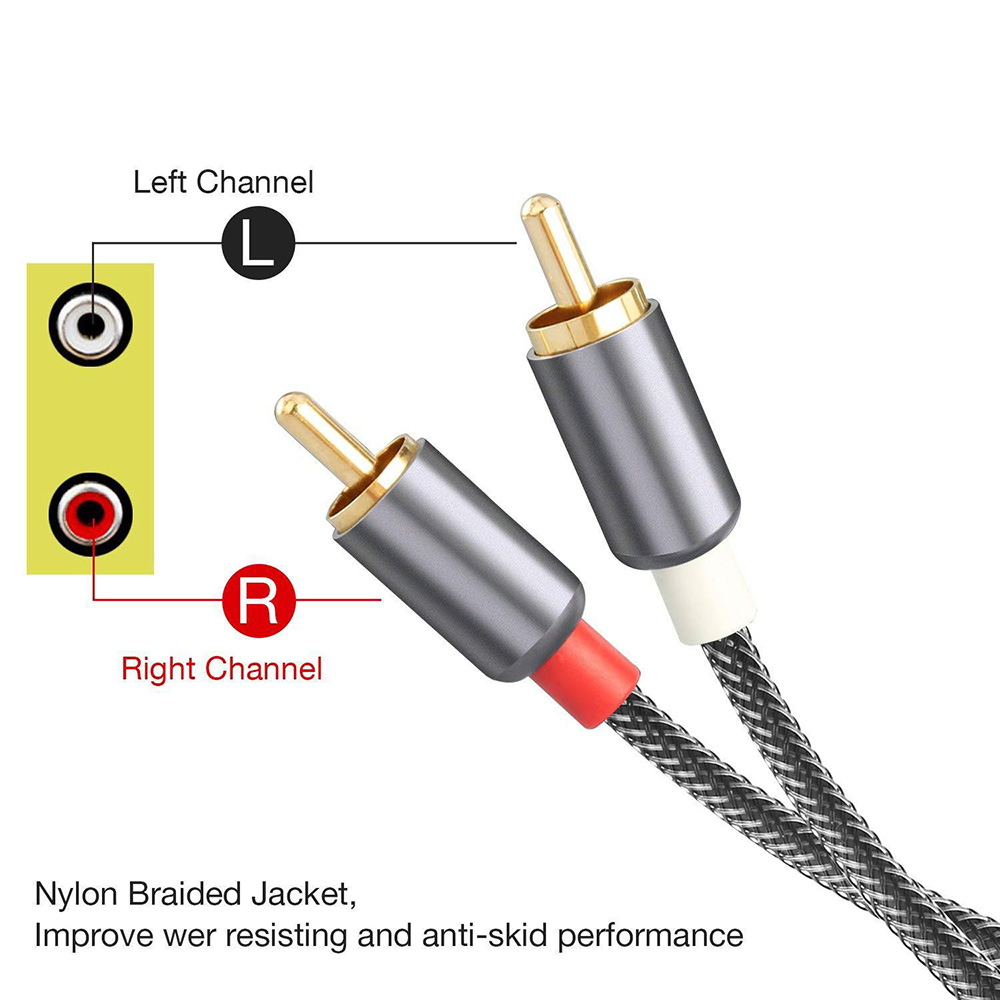 2RCA To 2 RCA Male To Male Aud - Genius Home Cinema avaliação e preço