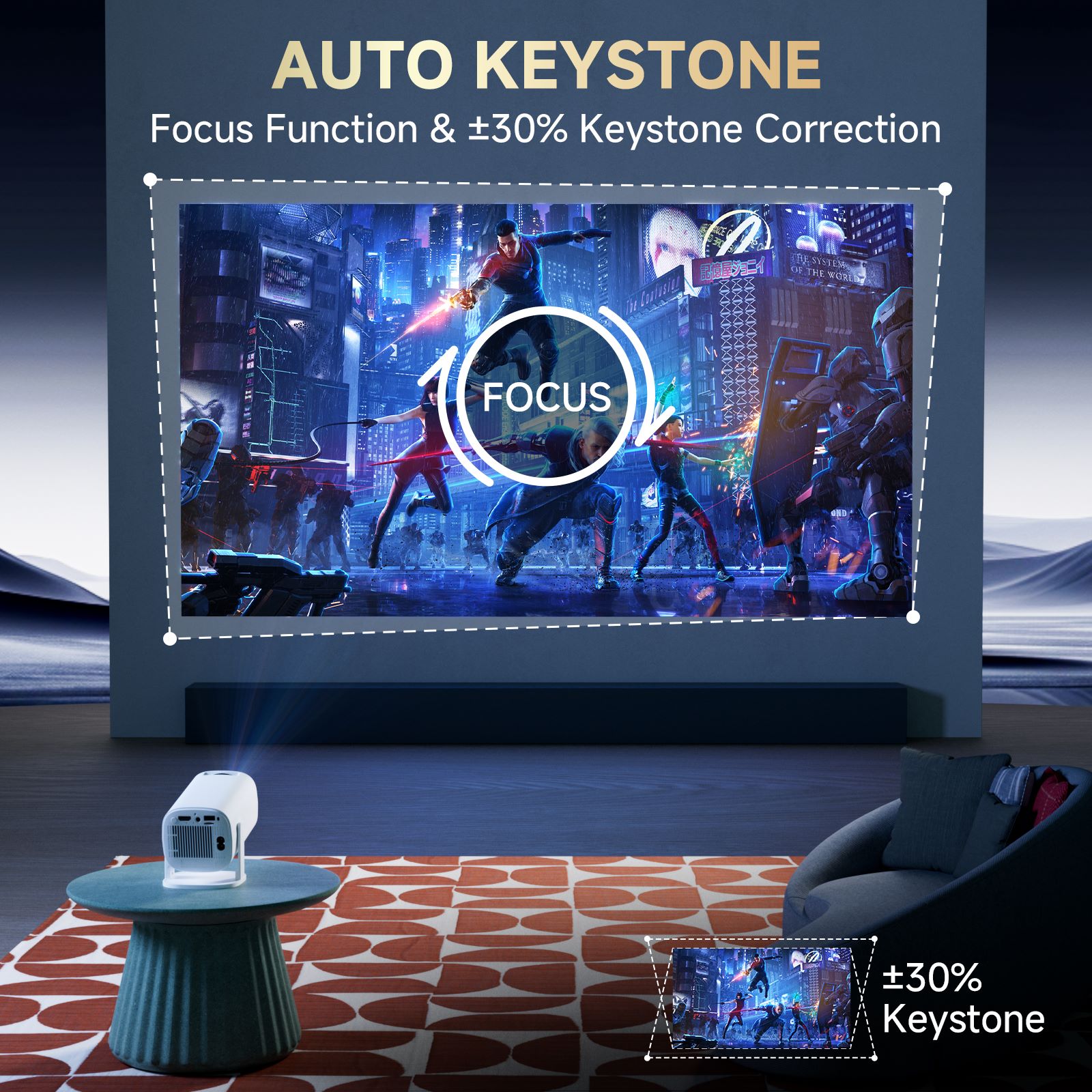 P30 PRO Smart Mini Projector A - Home Cinema Rack avaliação e preço