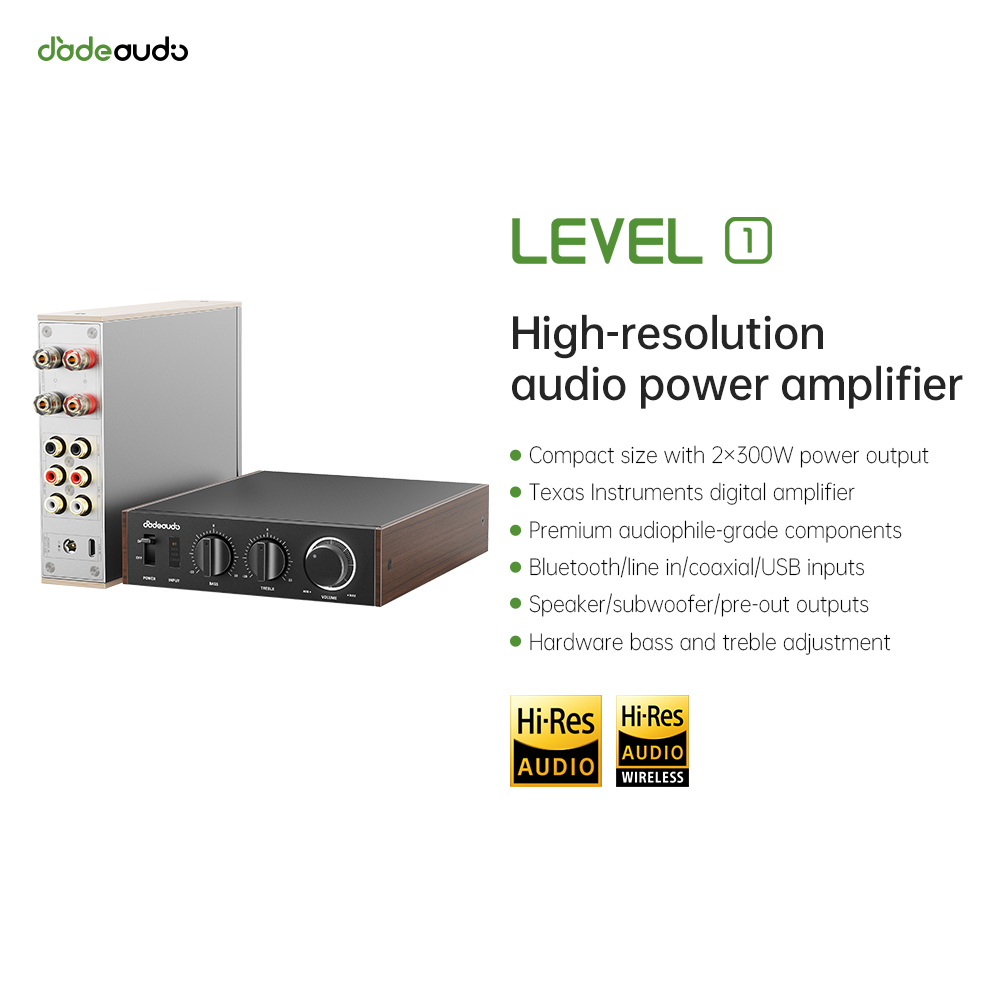 JadeAudio Level 1 Desktop HiFi - Genius Home Cinema avaliação e preço