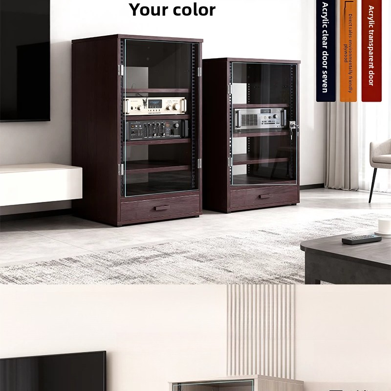 Front transparent door 8U - 16 - Home Cinema Rack avaliação e preço