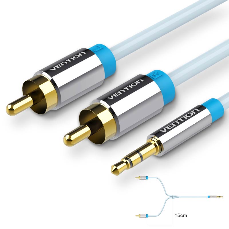 Vention RCA Cable 3.5 to 2rca  - Genius Home Cinema avaliação e preço